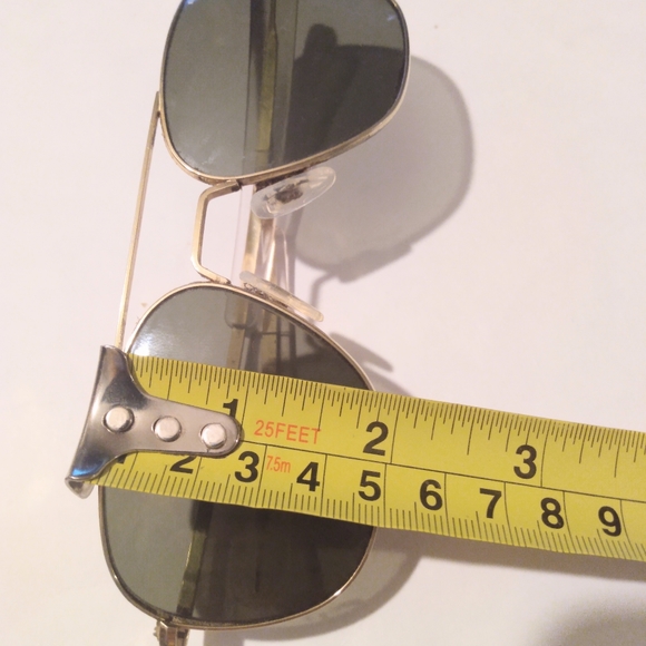 VINTAGE RANDOLPH ENG 58-20 5 1/2  CRYSTAL ORIGINAL PILOT AVIATOR SUNGLASSES - Picture 15 of 16